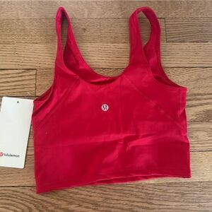 lululemon athletica Red Tank Crop Top